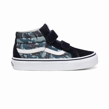 Vans Animal Camo Sk8-Mid Reissue V - Lasten Korkeavartiset tennarit - Camo/Valkoinen